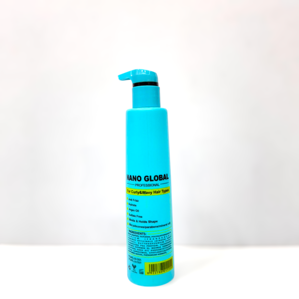 کرم ژل موی فر نانوگلوبال (آبی) nanoglobal cream gel styling - Image 2