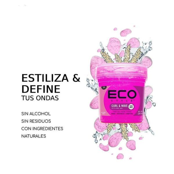 ژل فر کننده و حالت دهنده اکو Eco Style Curl & Wave Hair Styling Gel - Image 2