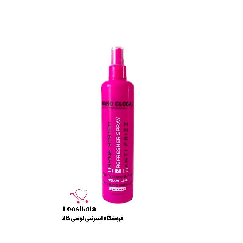 PhotoRoom-20260618_154157 اسپری رفرش موی فر نانوگلوبال (رنگ صورتی) - Image 1