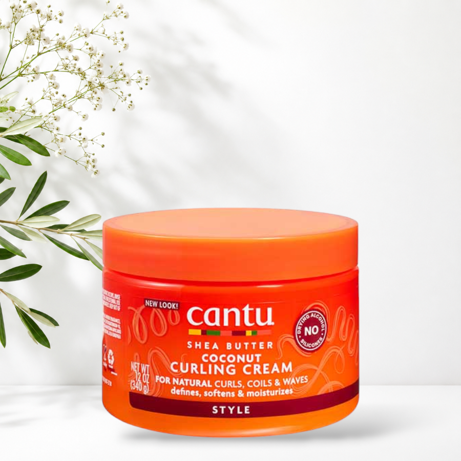 PhotoRoom-20260623_145656 کرم فر کننده نارگیل و شی باتر کنتو Cantu Coconut Curling Cream with Shea Butter 340g - Image 1