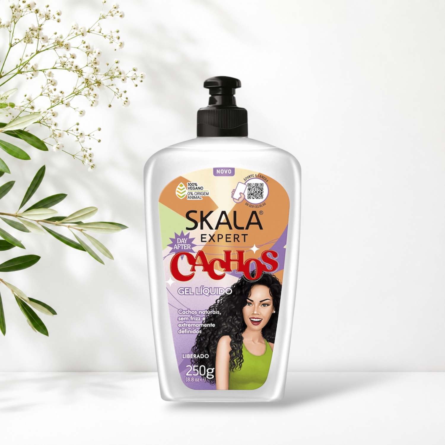 ژل مو اسکالا فر کننده و ریفرش کننده حالت موی فر Skala Expert Mais Cachos Curly Hair Day After Liquid Gel 250g