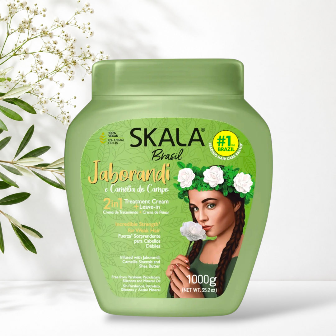 PhotoRoom-20260914_132617 کرم حالت دهنده و ضد ریزش مو 2 در 1 موهای فر اسکالا Skala Botanica Jaborandi 2 in 1 Moisturizing and Nourishing Hair Cream 1000g - Image 1